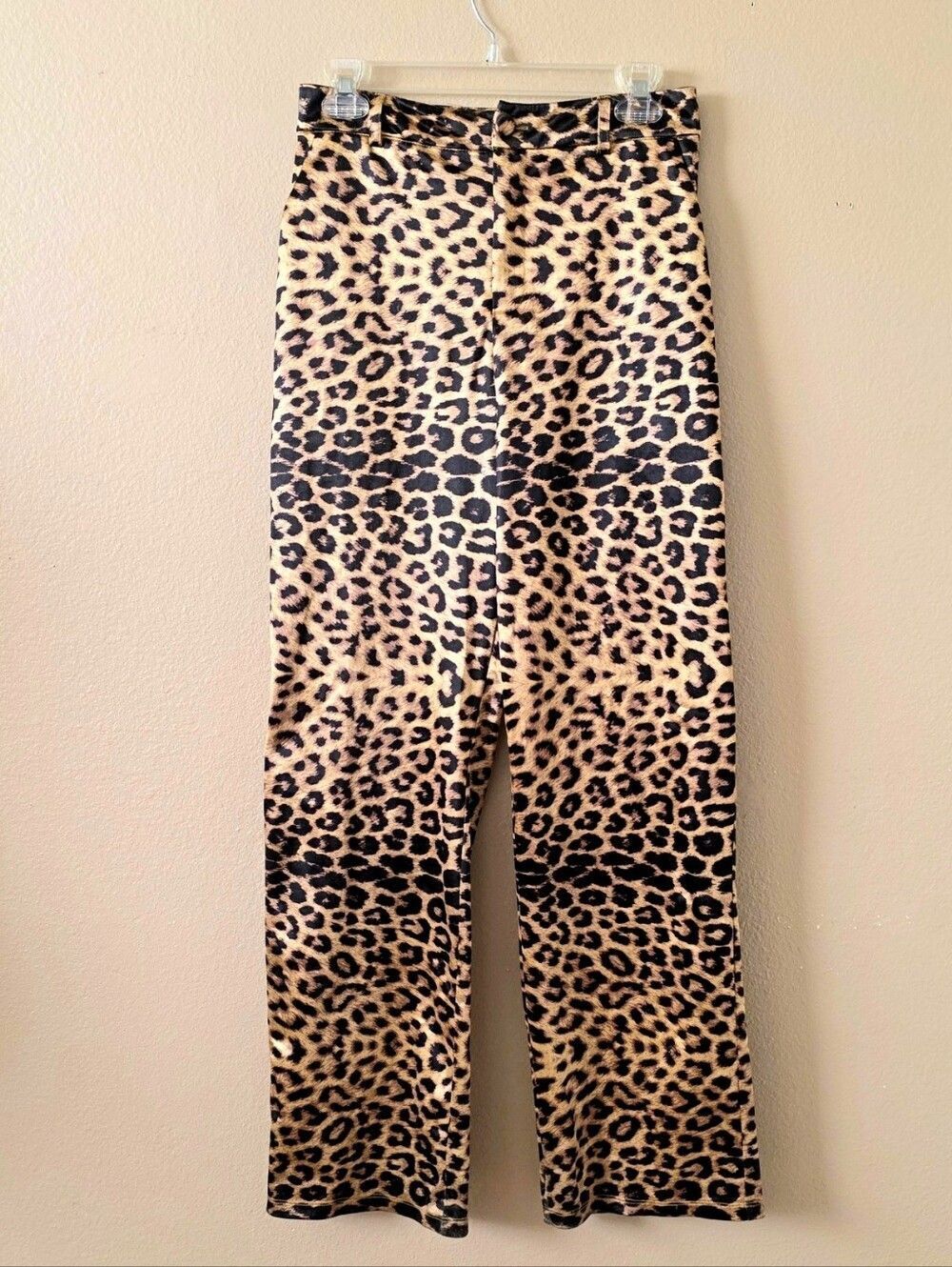 Meshki Ivanna Leopard Print High Waisted Pants - Size Medium
